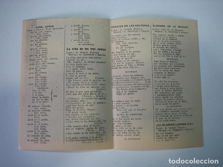 Carteles espect&aacute;culos: Antiguo programa de espect&aacute;culo o teatro. La gitanilla. Estrellita Castro - Foto 2