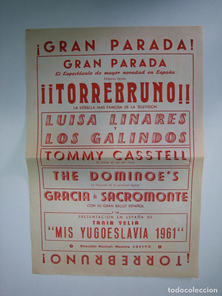 Carteles espect&aacute;culos: Antiguo programa de espect&aacute;culo o teatro. Torrebruno - Foto 1