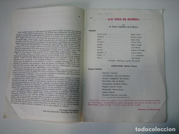 Carteles espect&aacute;culos: Programa de teatro o espect&aacute;culo. Compa&ntilde;&iacute;a Calder&oacute;n de la Barca - Foto 3