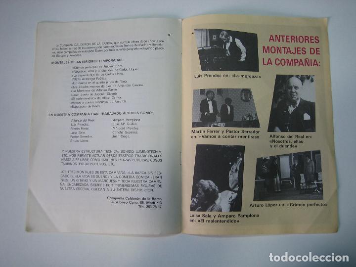 Carteles espect&aacute;culos: Programa de teatro o espect&aacute;culo. Compa&ntilde;&iacute;a Calder&oacute;n de la Barca - Foto 4