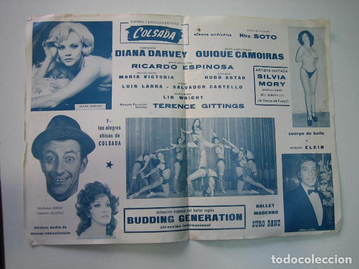 Carteles espect&aacute;culos: Programa de teatro o espect&aacute;culo de variedades. Eva al desnudo - Foto 2