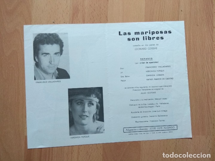 Carteles espect&aacute;culos: PROGRAMA DE TEATRO ISABEL LA CATOLICA --LAS MARIPOSAS SON LIBRES - Foto 3