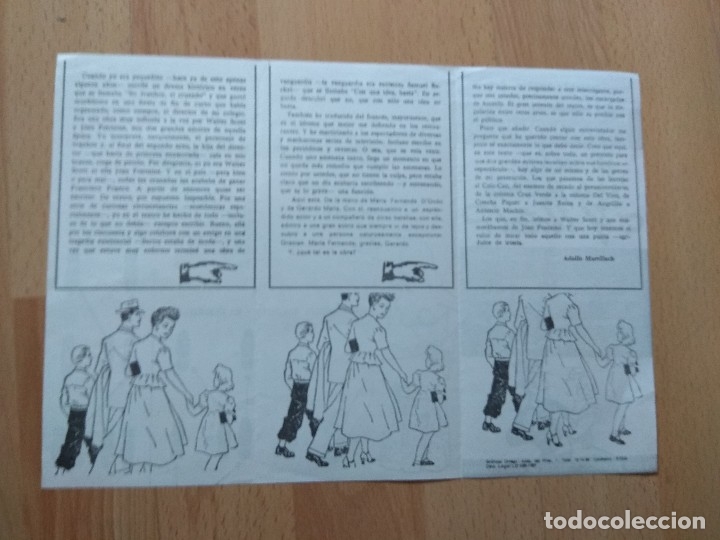 Carteles espect&aacute;culos: PROGRAMA DE TEATRO ISABEL LA CATOLICA --YO ME BAJO EN LA PROXIMA..Y USTED?1983 - Foto 3