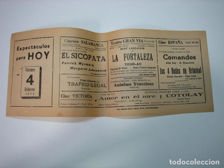 Carteles espect&aacute;culos: Antiguo programa de cines. Cartelera de peliculas - Foto 1