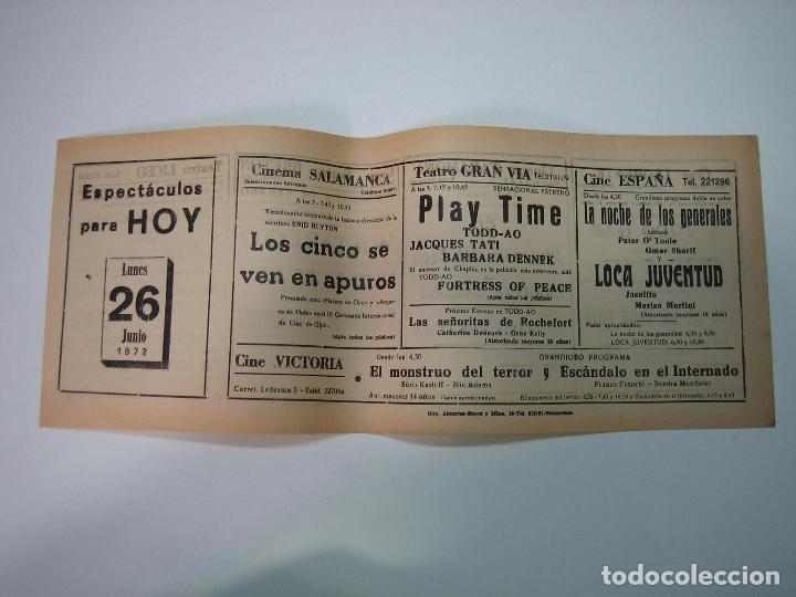 Carteles espect&aacute;culos: Antiguo programa de cines. Cartelera de peliculas 1972 - Foto 1