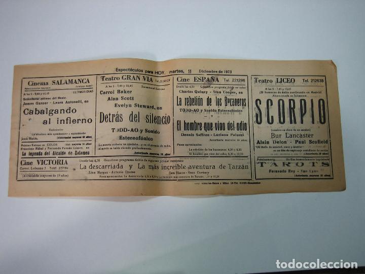 Carteles espect&aacute;culos: Antiguo programa de cines. Cartelera de peliculas 1972 - Foto 1
