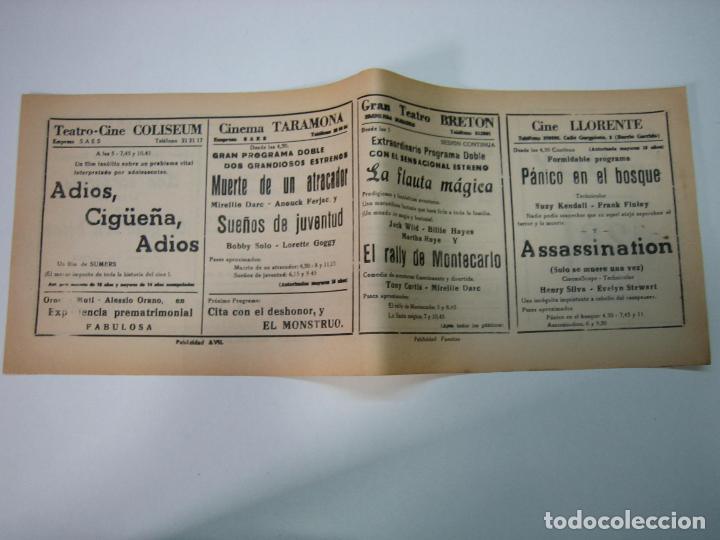 Carteles espect&aacute;culos: Antiguo programa de cines. Cartelera de peliculas 1973 - Foto 2