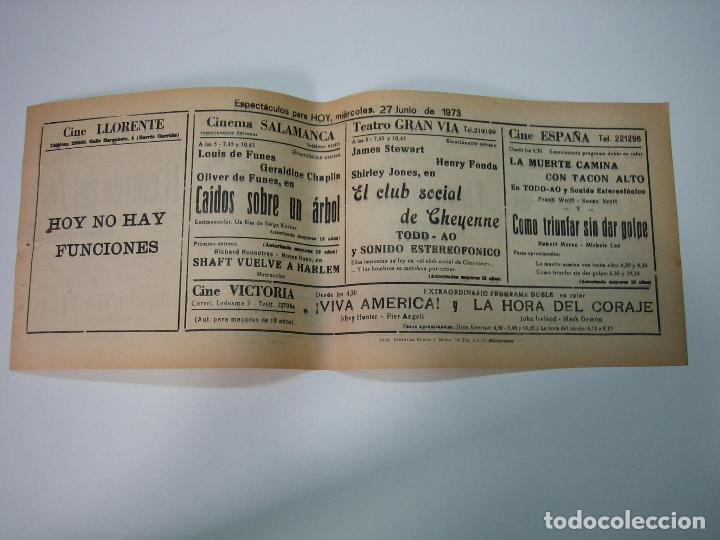 Carteles espect&aacute;culos: Antiguo programa de cines. Cartelera de peliculas 1973 - Foto 2