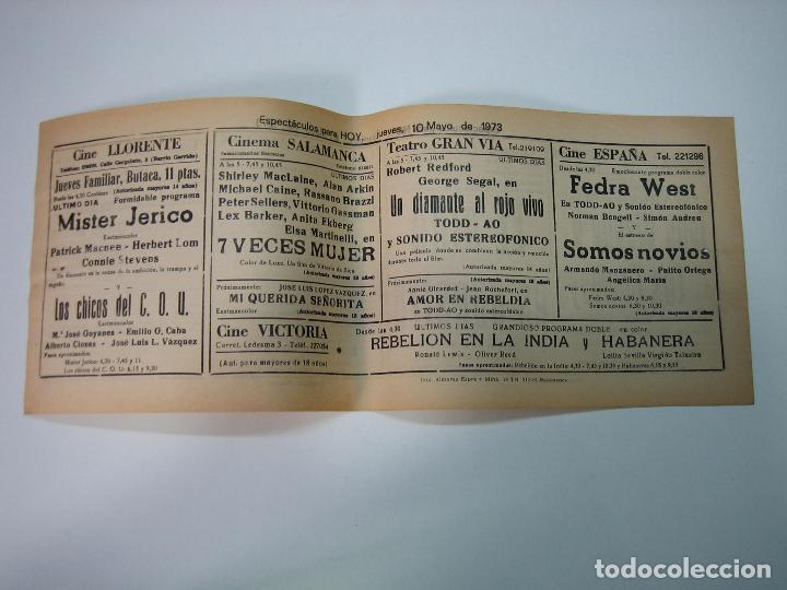 Carteles espect&aacute;culos: Antiguo programa de cines. Cartelera de peliculas 1973 - Foto 2