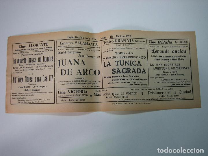 Carteles espect&aacute;culos: Antiguo programa de cines. Cartelera de peliculas 1973 - Foto 2
