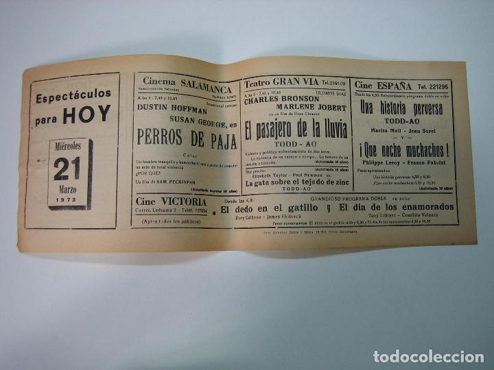 Carteles espect&aacute;culos: Antiguo programa de cines. Cartelera de peliculas 1973 - Foto 1
