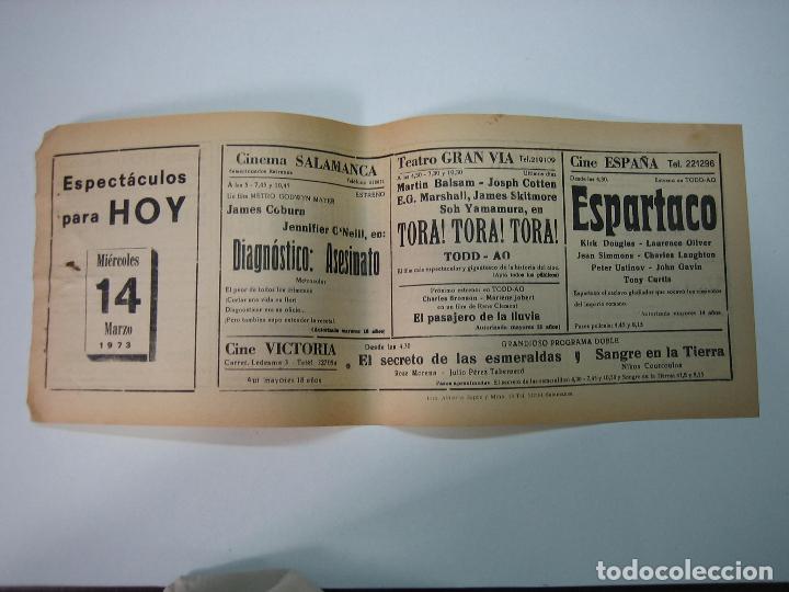 Carteles espect&aacute;culos: Antiguo programa de cines. Cartelera de peliculas 1973 - Foto 1