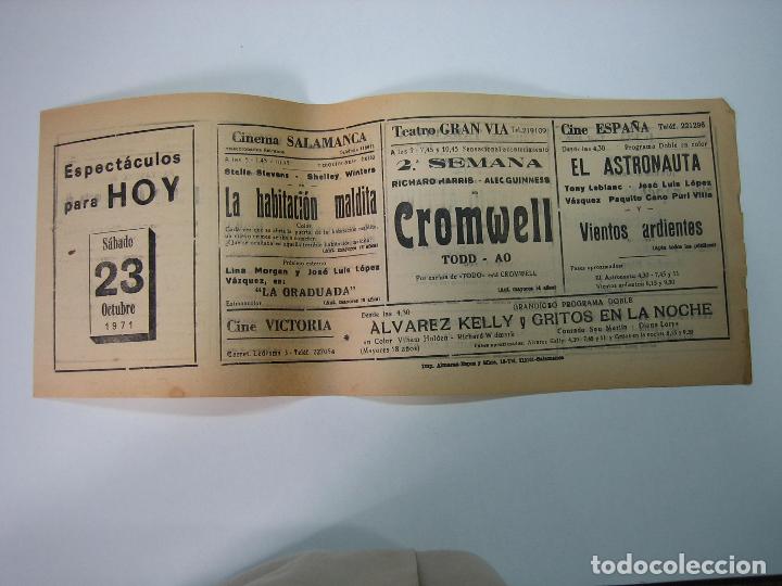 Carteles espect&aacute;culos: Antiguo programa de cines. Cartelera de peliculas 1973 - Foto 1