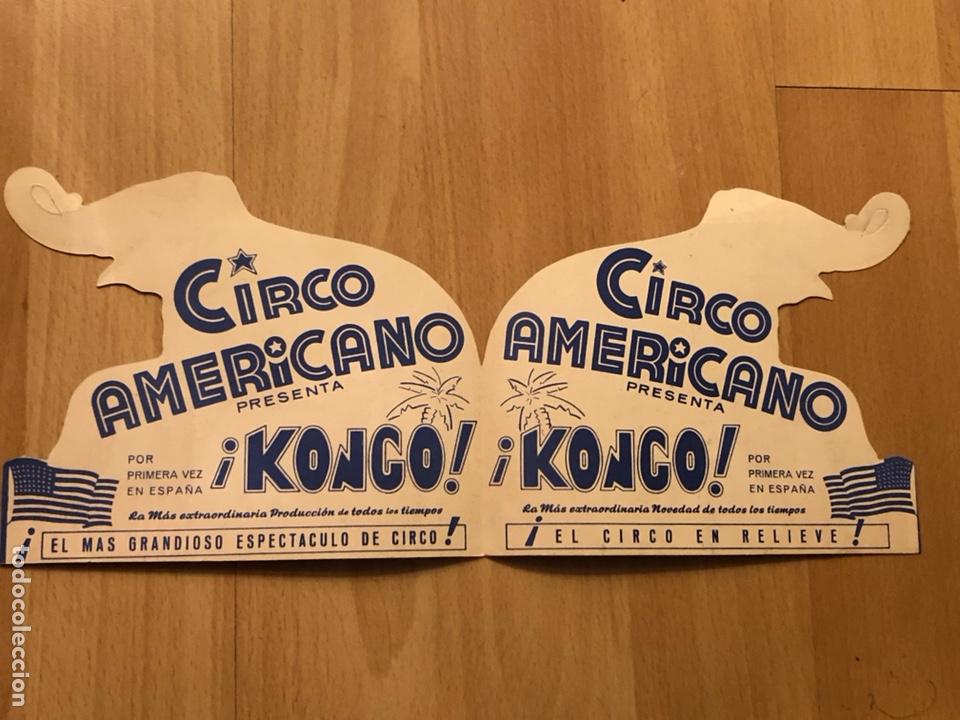 Carteles espect&aacute;culos: Programa troquelado circo americano kongo - Foto 3