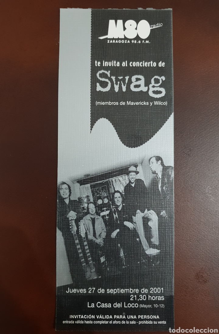 Carteles espect&aacute;culos: Entrada concierto Swag - Foto 1