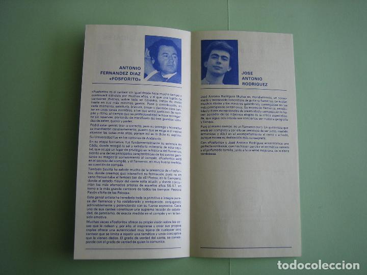 Carteles espect&aacute;culos: Antiguo Programa de espect&aacute;culo flamenco. C&oacute;rdoba en el cante - Foto 3