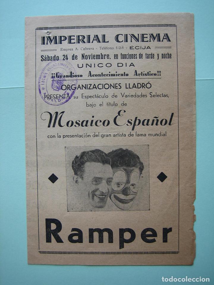 Carteles espect&aacute;culos: Antiguo programa de espect&aacute;culos. Flamenco - Foto 2