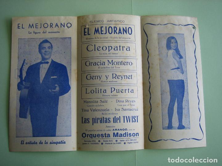 Carteles espect&aacute;culos: Antiguo programa de espect&aacute;culos. El Mejorano - Foto 2