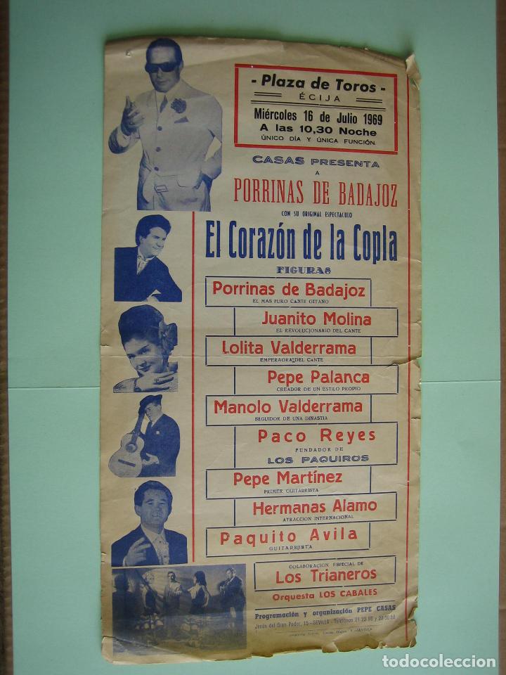 Carteles espect&aacute;culos: Antiguo programa de espect&aacute;culos. Flamenco 1969 - Foto 1