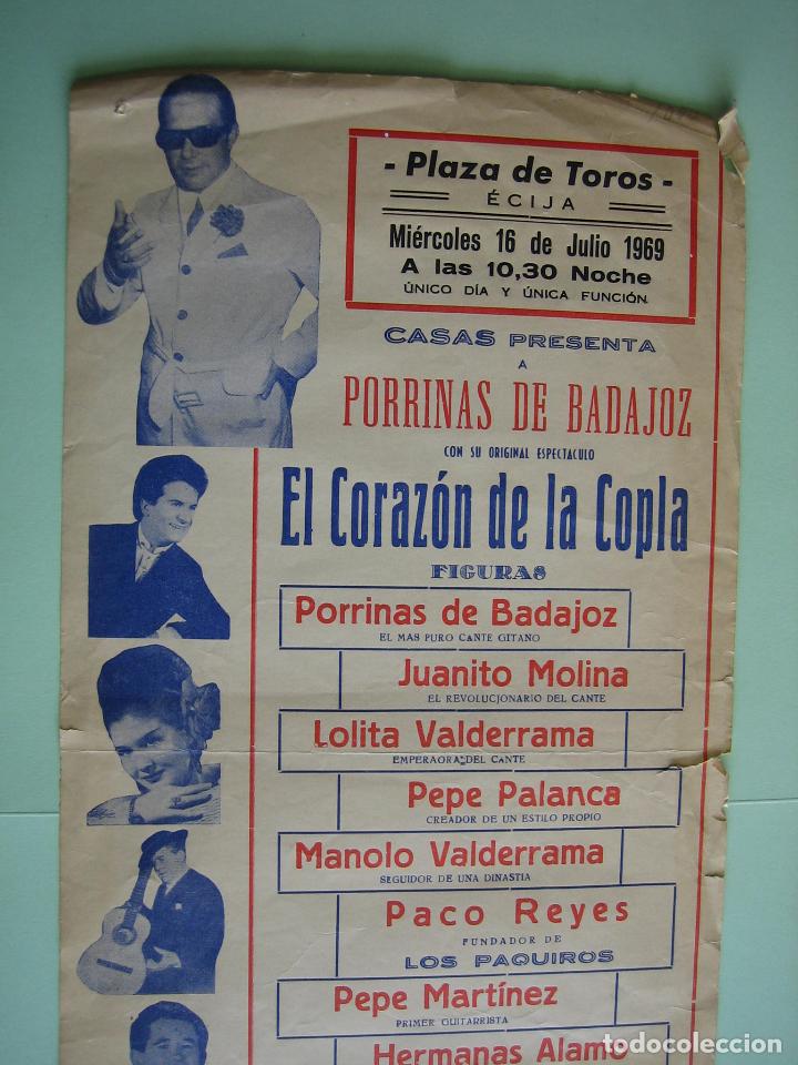 Carteles espect&aacute;culos: Antiguo programa de espect&aacute;culos. Flamenco 1969 - Foto 2