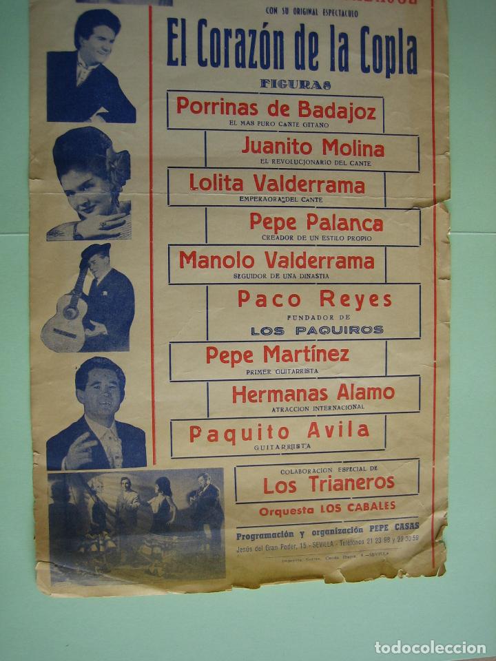 Carteles espect&aacute;culos: Antiguo programa de espect&aacute;culos. Flamenco 1969 - Foto 3