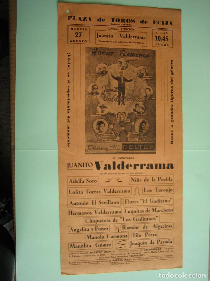 Carteles espect&aacute;culos: Antiguo programa de espect&aacute;culos. Flamenco - Foto 1