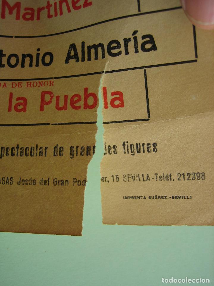 Carteles espect&aacute;culos: Antiguo programa de espect&aacute;culos. Flamenco - Foto 3