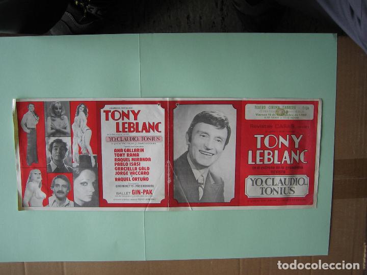 Carteles espect&aacute;culos: Antiguo programa de espect&aacute;culos y Variedades. To&ntilde;i Leblanc - Foto 2