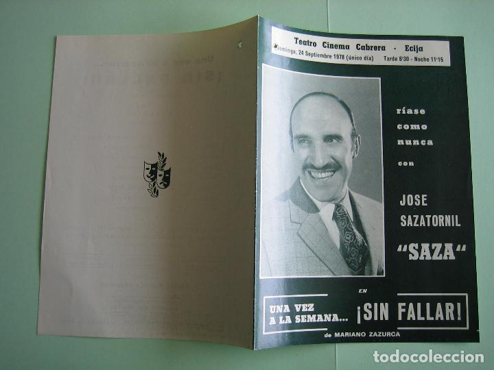 Carteles espect&aacute;culos: Antiguo programa de espect&aacute;culos y Variedades. - Foto 3