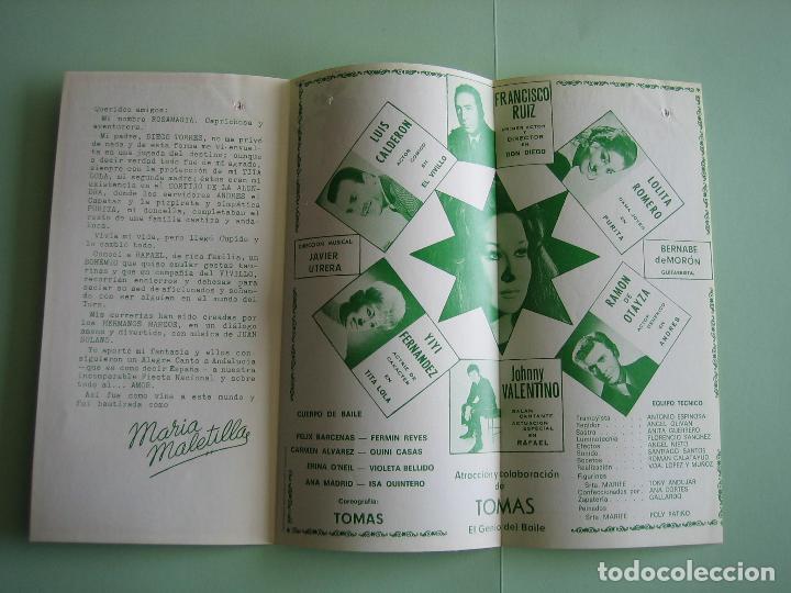 Carteles espect&aacute;culos: Antiguo programa de espect&aacute;culos y Variedades.Mari Fe de Triana - Foto 3