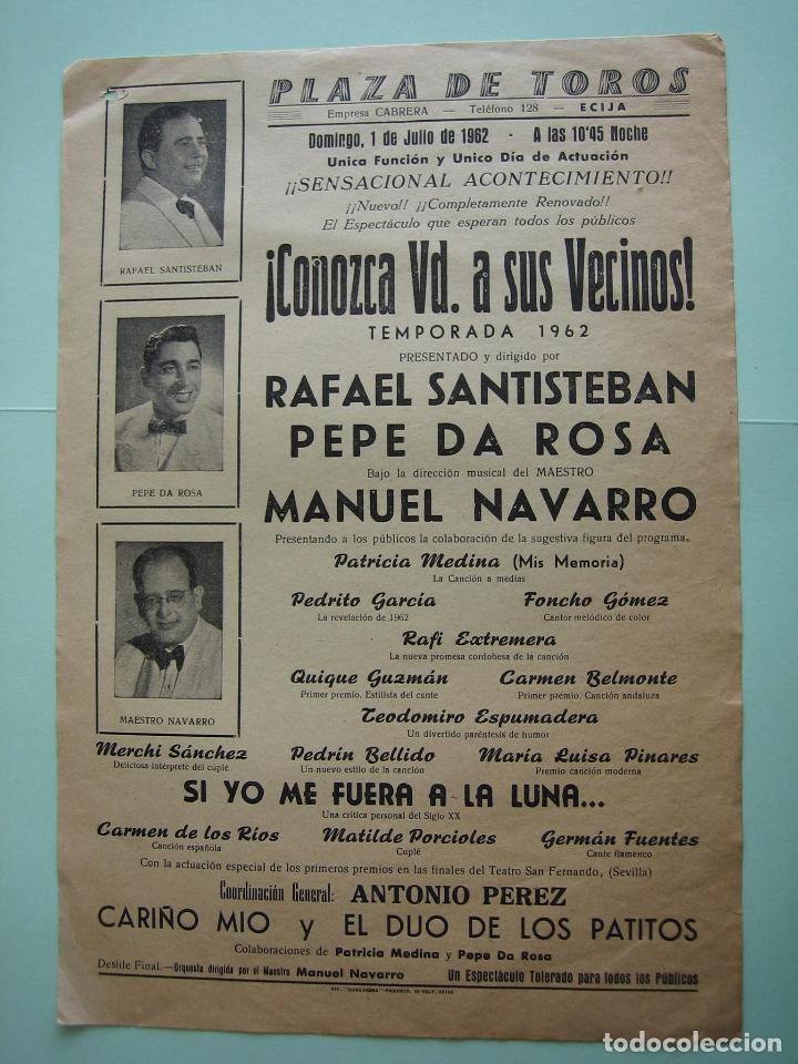 Carteles espect&aacute;culos: Antiguo programa de espect&aacute;culos y Variedades. Pepe Da-Rosa - Foto 1