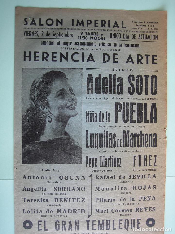Carteles espect&aacute;culos: Antiguo programa de espect&aacute;culos y Variedades. Flamenco - Foto 3