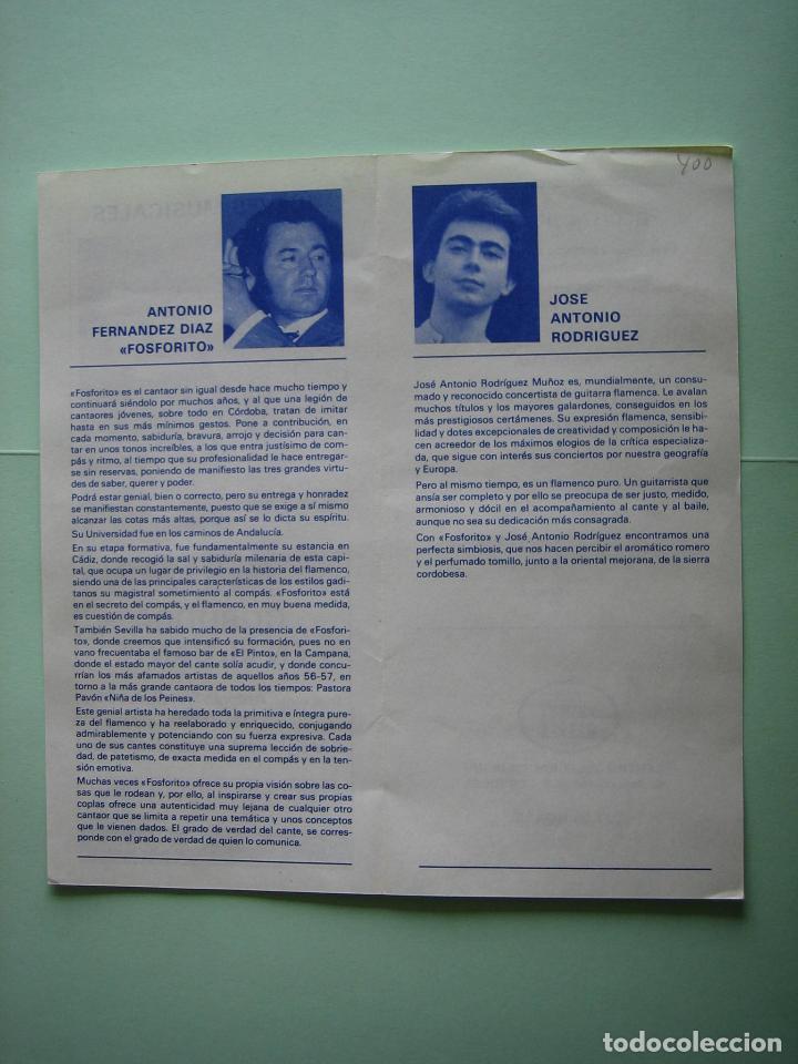Carteles espect&aacute;culos: Antiguo programa de espect&aacute;culos y Variedades. Flamenco. - Foto 2