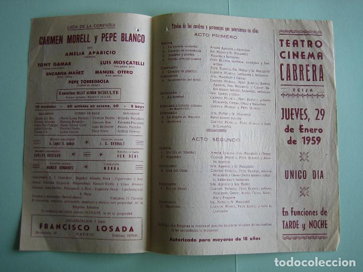 Carteles espect&aacute;culos: Antiguo programa de espect&aacute;culos y Variedades. Flamenco. - Foto 2