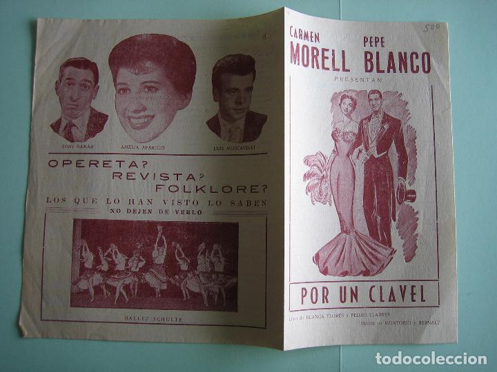 Carteles espect&aacute;culos: Antiguo programa de espect&aacute;culos y Variedades. Flamenco. - Foto 3