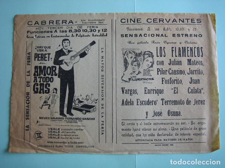 Carteles espect&aacute;culos: Antiguo programa de espect&aacute;culos y Variedades. Flamenco. - Foto 1