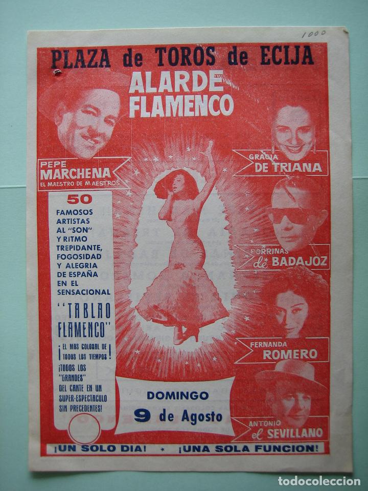 Carteles espect&aacute;culos: Antiguo programa de espect&aacute;culos y Variedades. Flamenco. - Foto 1