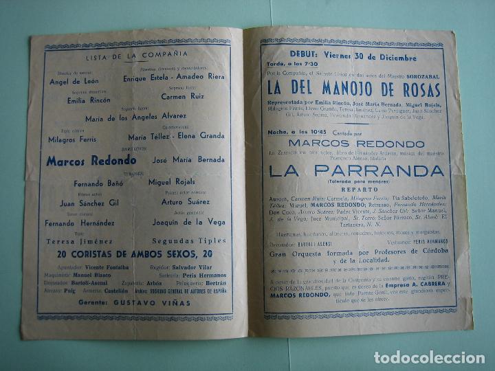 Carteles espect&aacute;culos: Antiguo programa de espect&aacute;culos y Variedades. Flamenco - Foto 2