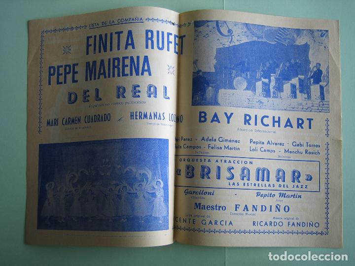 Carteles espect&aacute;culos: Antiguo programa de espect&aacute;culos y Variedades. Flamenco. - Foto 2