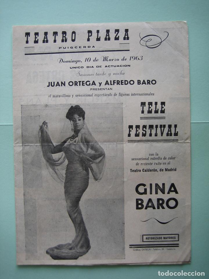 Carteles espect&aacute;culos: Antiguo programa de variedades y flamenco. - Foto 1