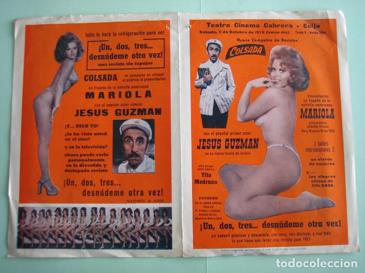 Carteles espect&aacute;culos: Antiguo programa de variedades y flamenco. - Foto 1