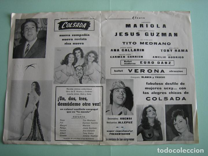 Carteles espect&aacute;culos: Antiguo programa de variedades y flamenco. - Foto 2