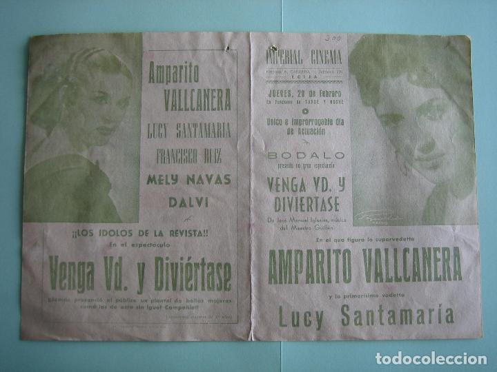 Carteles espect&aacute;culos: Antiguo programa de variedades y flamenco - Foto 1