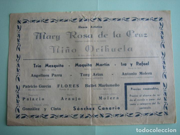 Carteles espect&aacute;culos: Antiguo programa de variedades y flamenco - Foto 2