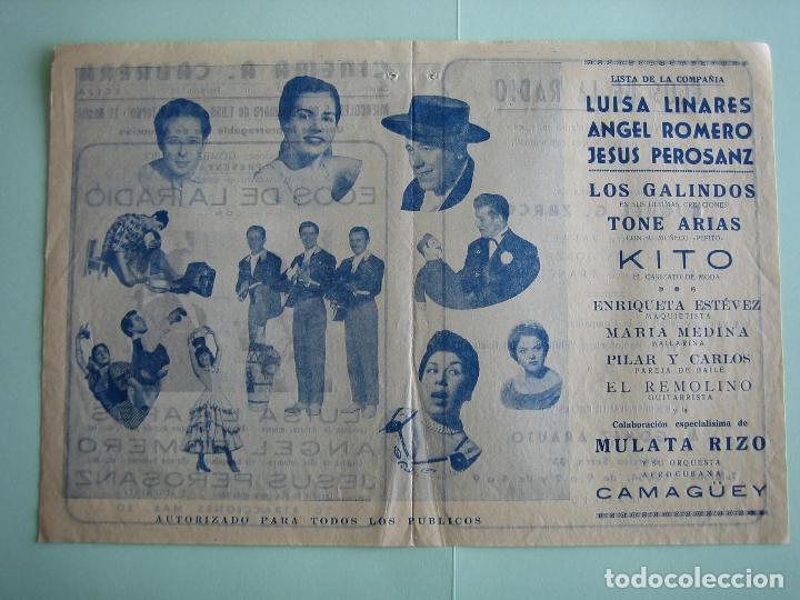 Carteles espect&aacute;culos: Antiguo programa de variedades y flamenco - Foto 2