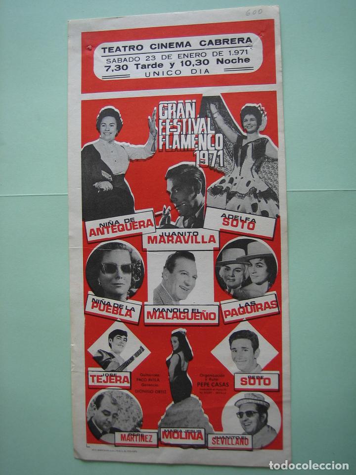 Carteles espect&aacute;culos: Antiguo cartel de Espect&aacute;culo flamenco - Foto 1