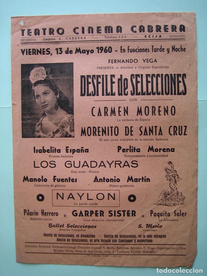 Carteles espect&aacute;culos: Antiguo cartel de Espect&aacute;culo flamenco - Foto 1