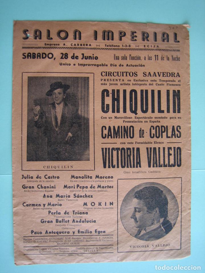 Carteles espect&aacute;culos: Antiguo cartel de Espect&aacute;culo flamenco - Foto 1