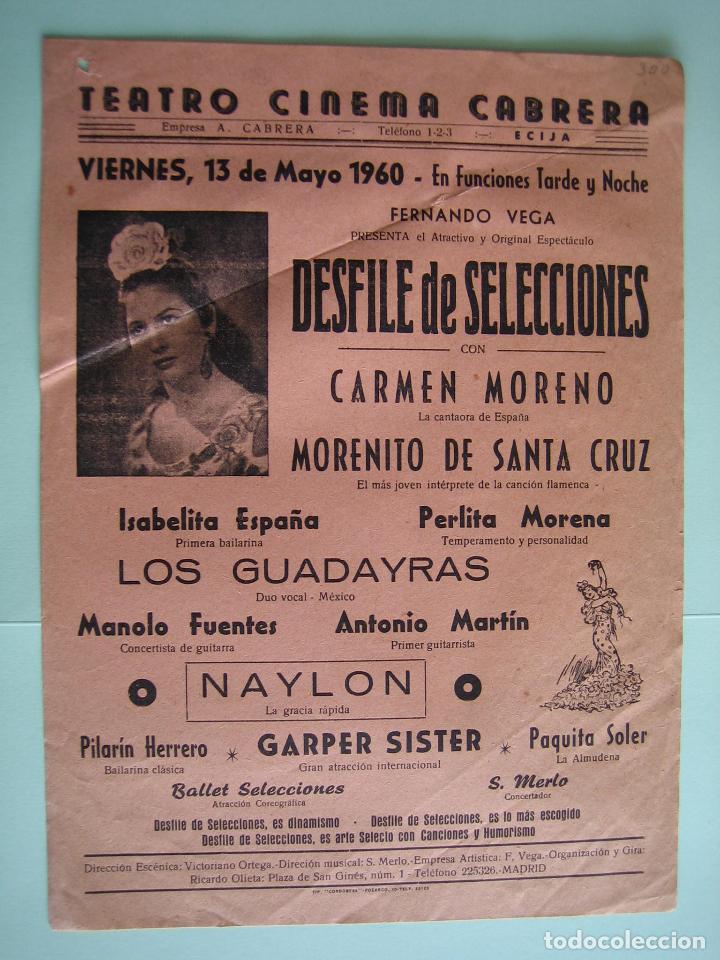 Carteles espect&aacute;culos: Antiguo cartel de Espect&aacute;culo flamenco - Foto 1