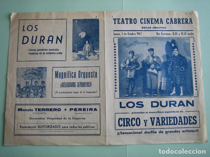 Carteles espect&aacute;culos: Antiguo cartel o programa de espect&aacute;culo variedades o teatro - Foto 1